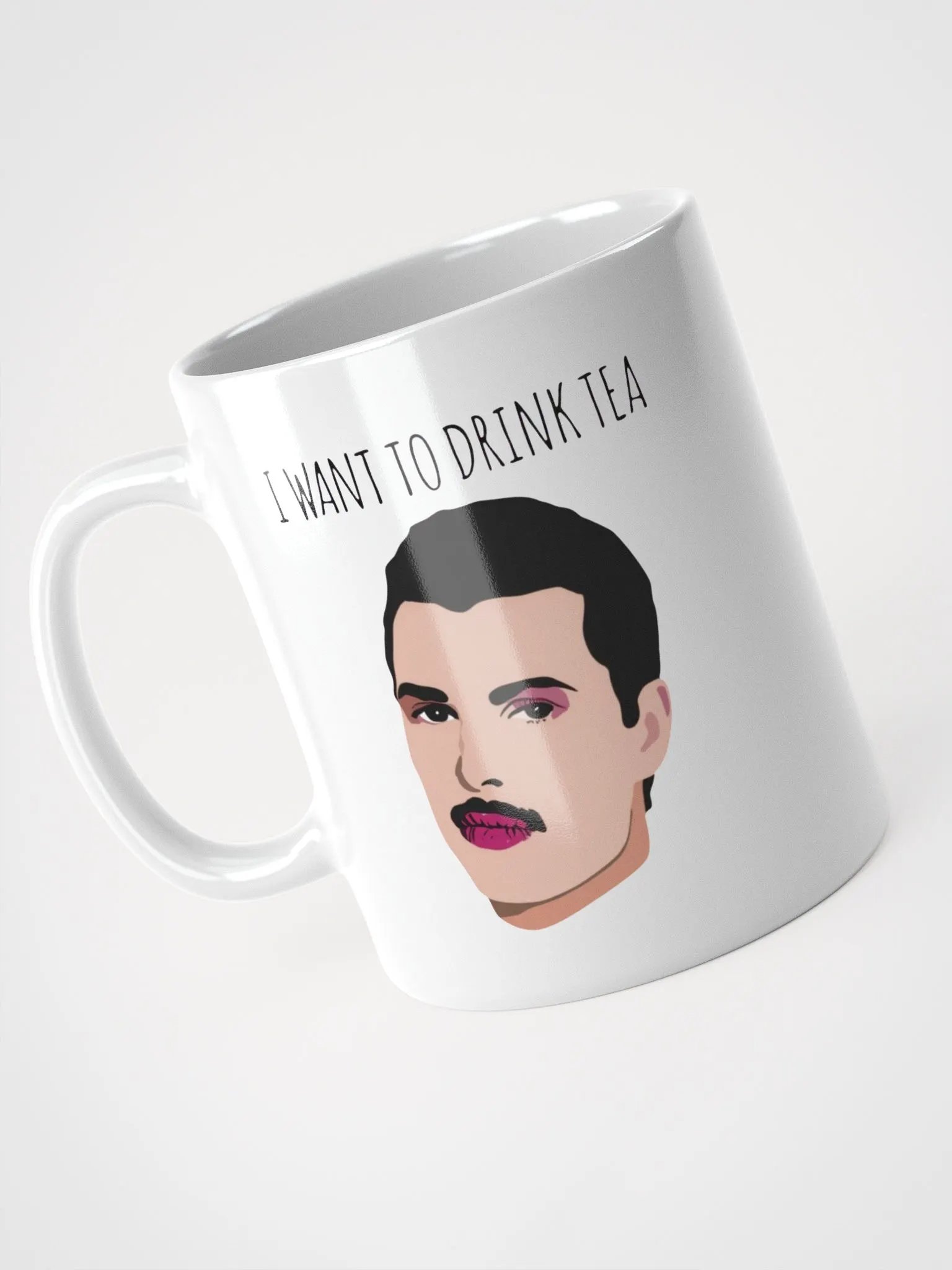 Eccentric Faces White Glossy Mug product image (7)