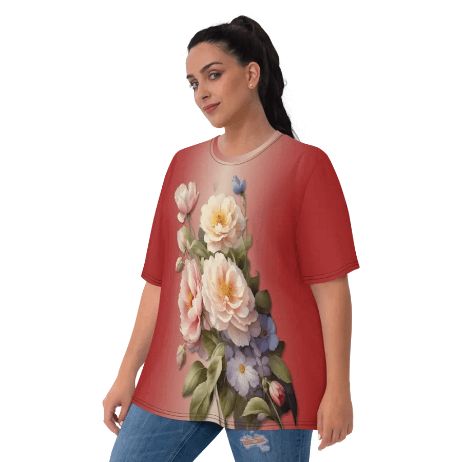 Floral Themed All Over Print T-shirt product image (10)