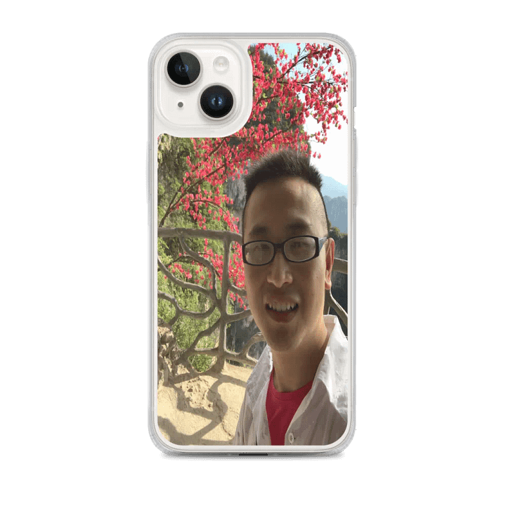 MagSafe® Clear Case for iPhone®: flower and mountain product image (1)