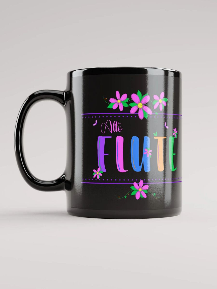 Floral Flutes Black Glossy Mug - Alto product image (6)