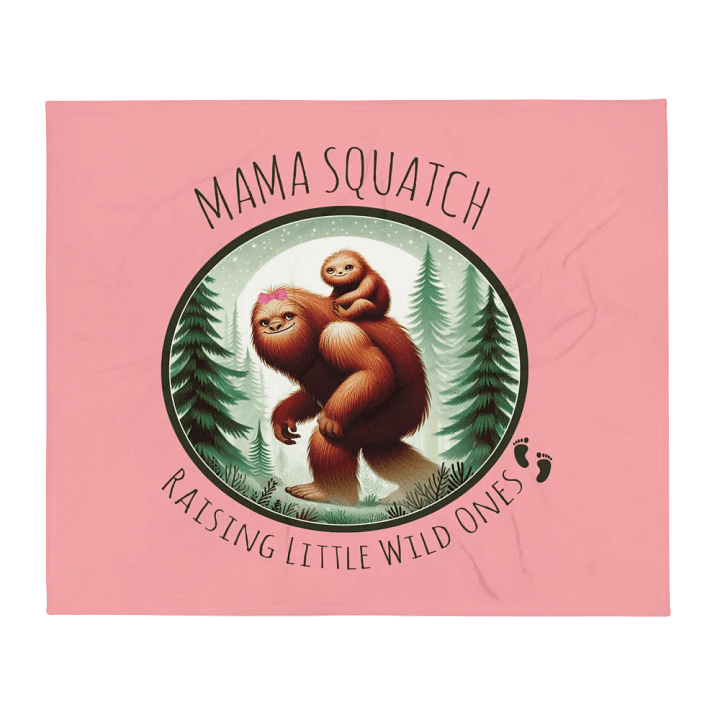 MAMA SQUATCH FLEECE BLANKET product image (1)