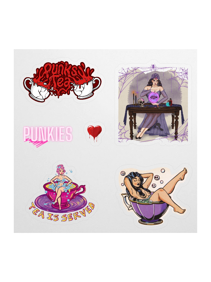 Punkies Tea Party Sticker Pack product image (2)