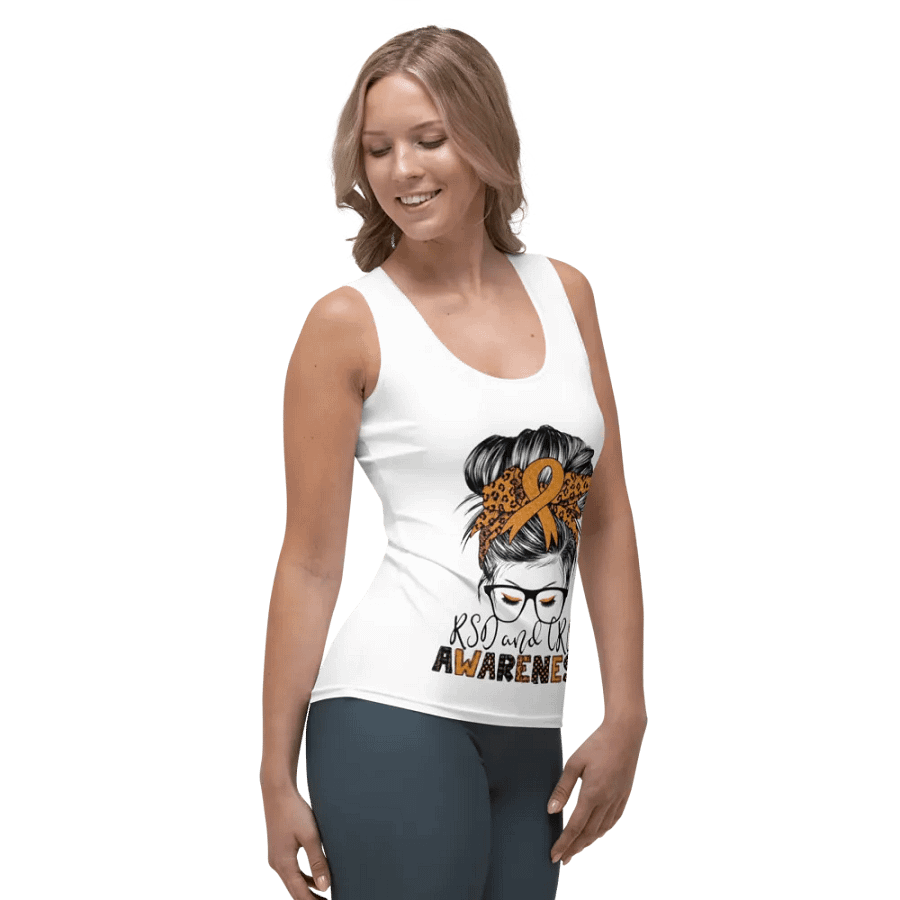 Messy bun RSD/CRPS Awareness Tank top (Women's) product image (5)