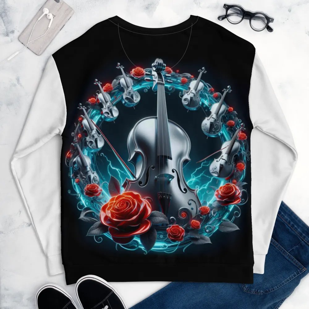 Cello Symphony All-Over Print - Unisex Sweatshirt #3 product image (6)