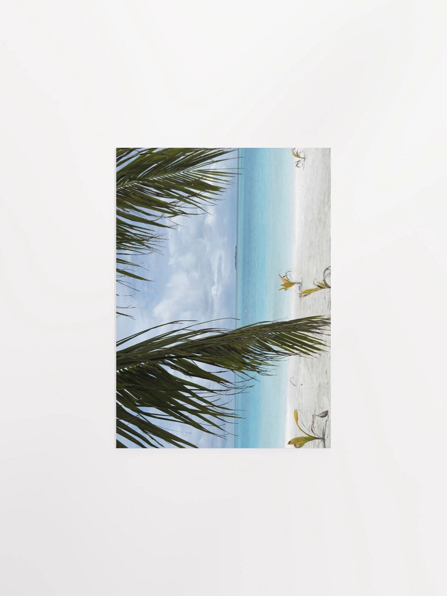 Maldives palm trees - Enhanced Matte Paper Poster product image (1)