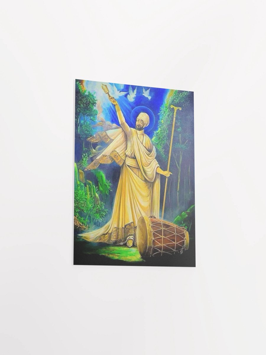 Saint Yared Sacred Music Poster – Ethiopian Religious Art Print-Poster product image (3)