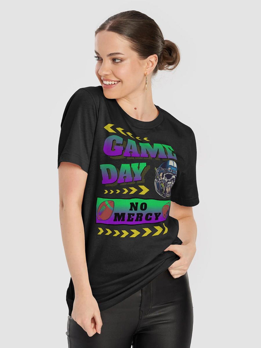 Game Day No Mercy Football Skull Graphic Tee product image (5)