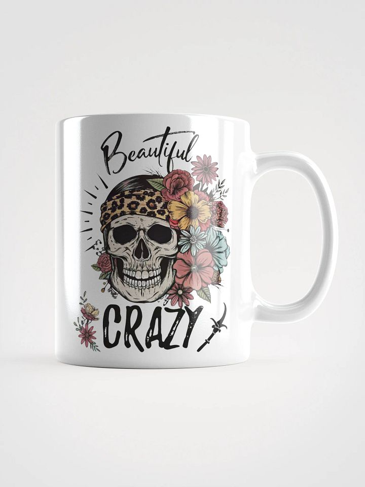 Beautiful Crazy Skull Mug product image (1)
