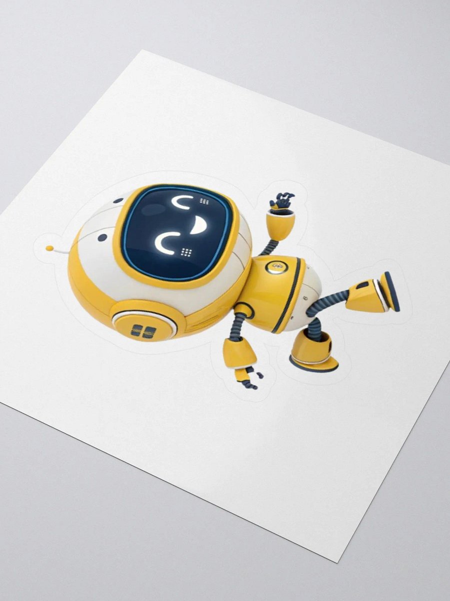 Happy Robot Kiss Cut Stickers product image (3)