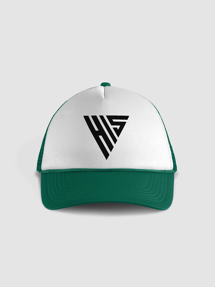 HEYIMSTEVE EMBLEM Blackout Foam Trucker Hat product image (1)