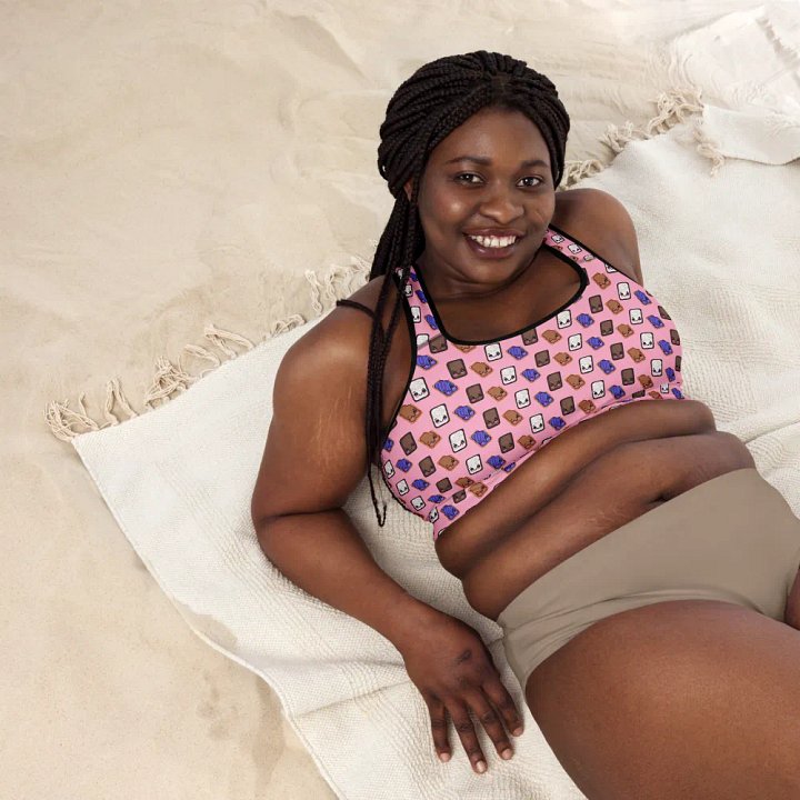 Pink Tasty Pastry Sports Bra product image (1)