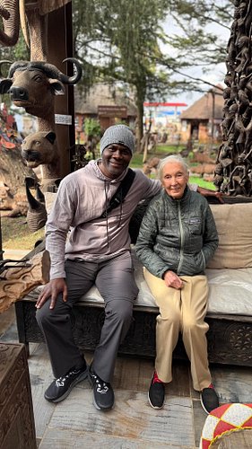 My new friend. Thank you for all you do Dr. Jane Goodall 🙏🏾