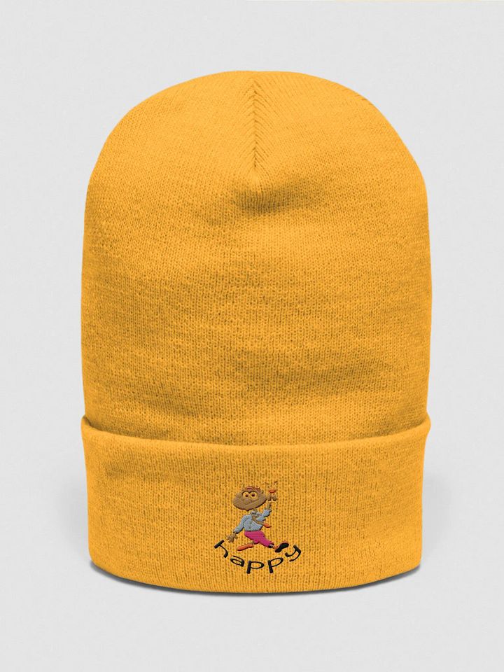 Cheerful Man Embroidered Beanie product image (3)