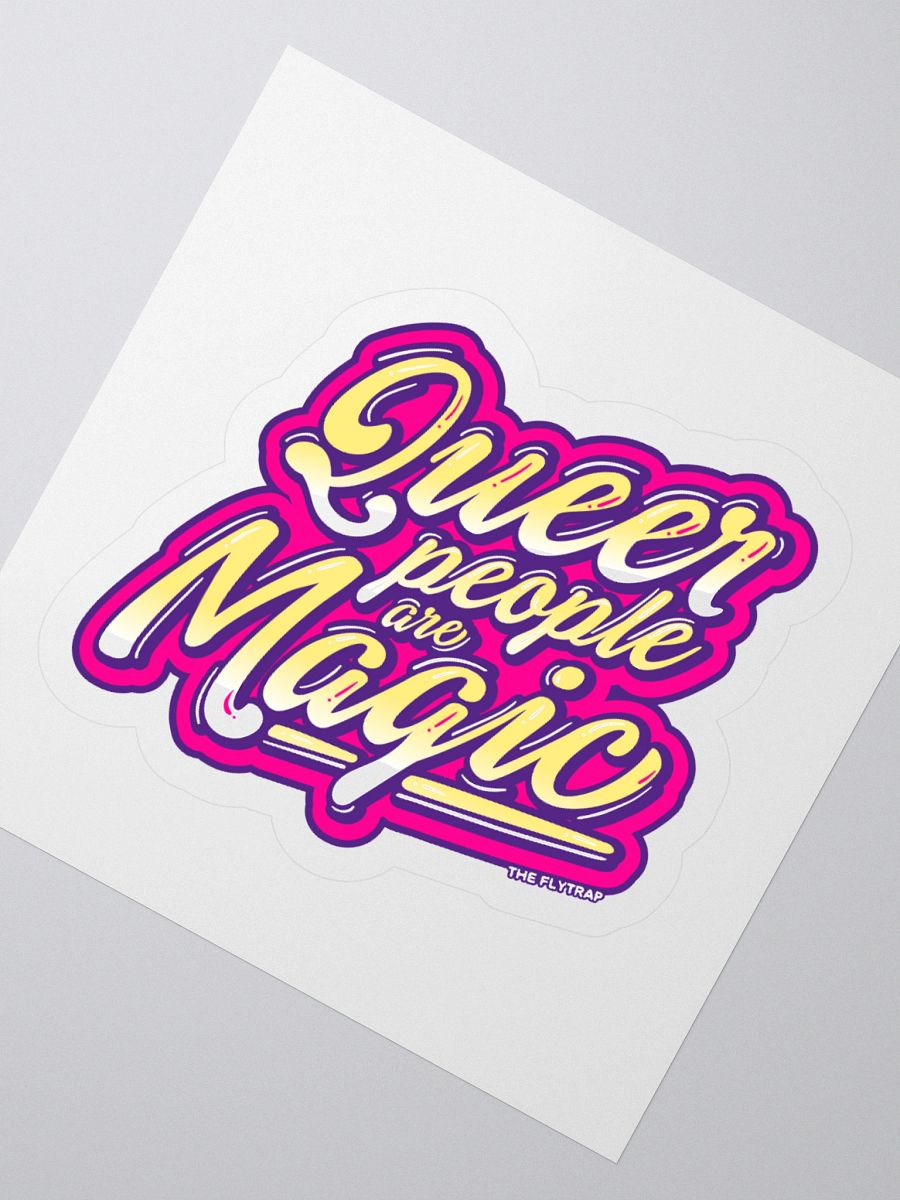 Queer People Are Magic purple sticker product image (6)