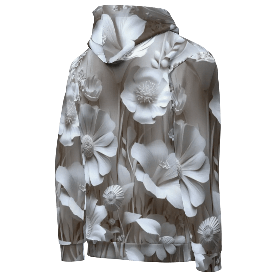 Ethereal White Flower All-Over Hoodie product image (7)