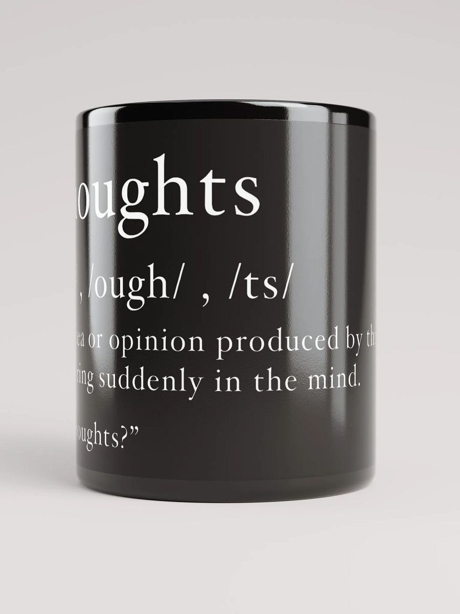 Thoughts Definition Mug Black product image (3)