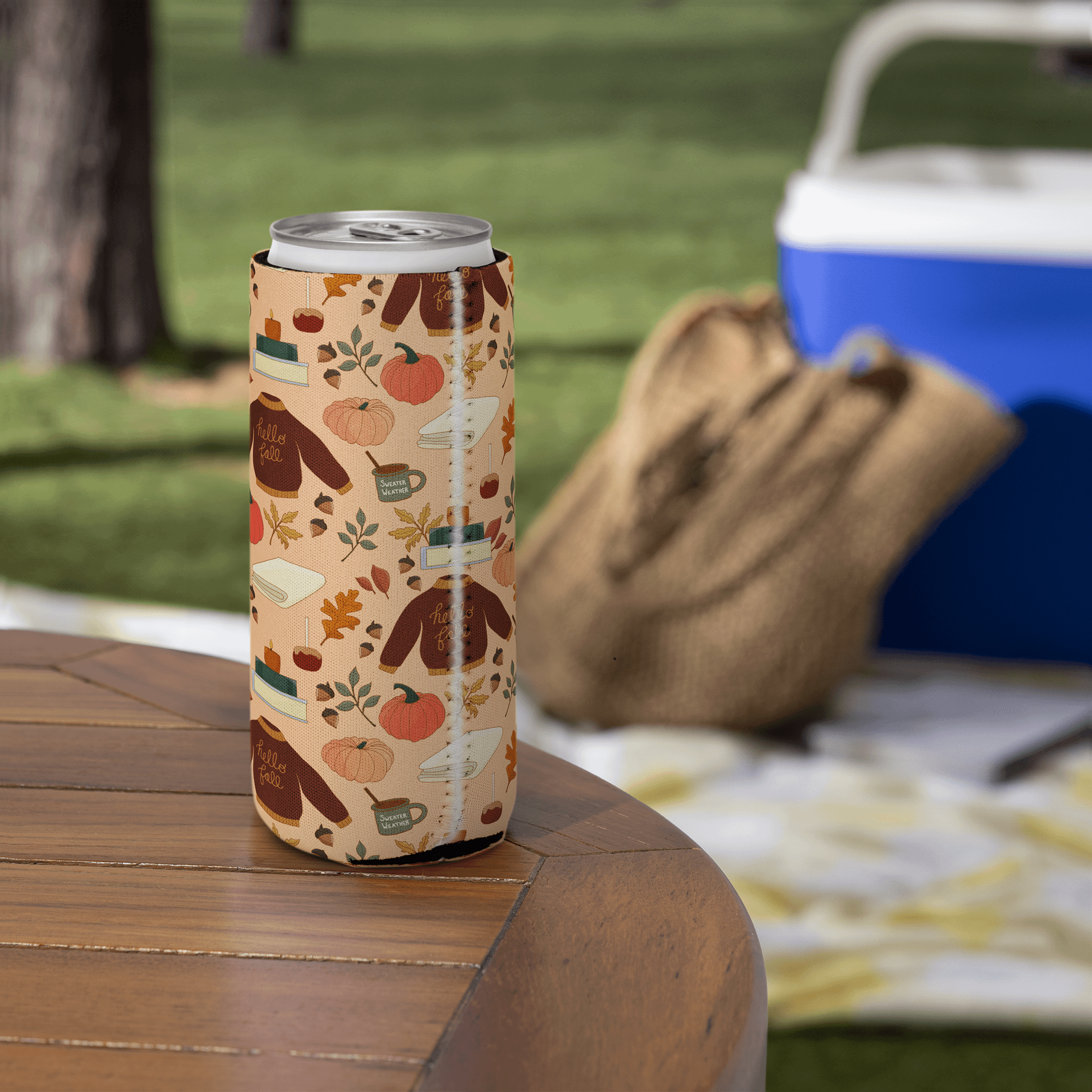 Cozy Fall Pattern Can Koozie product image (8)
