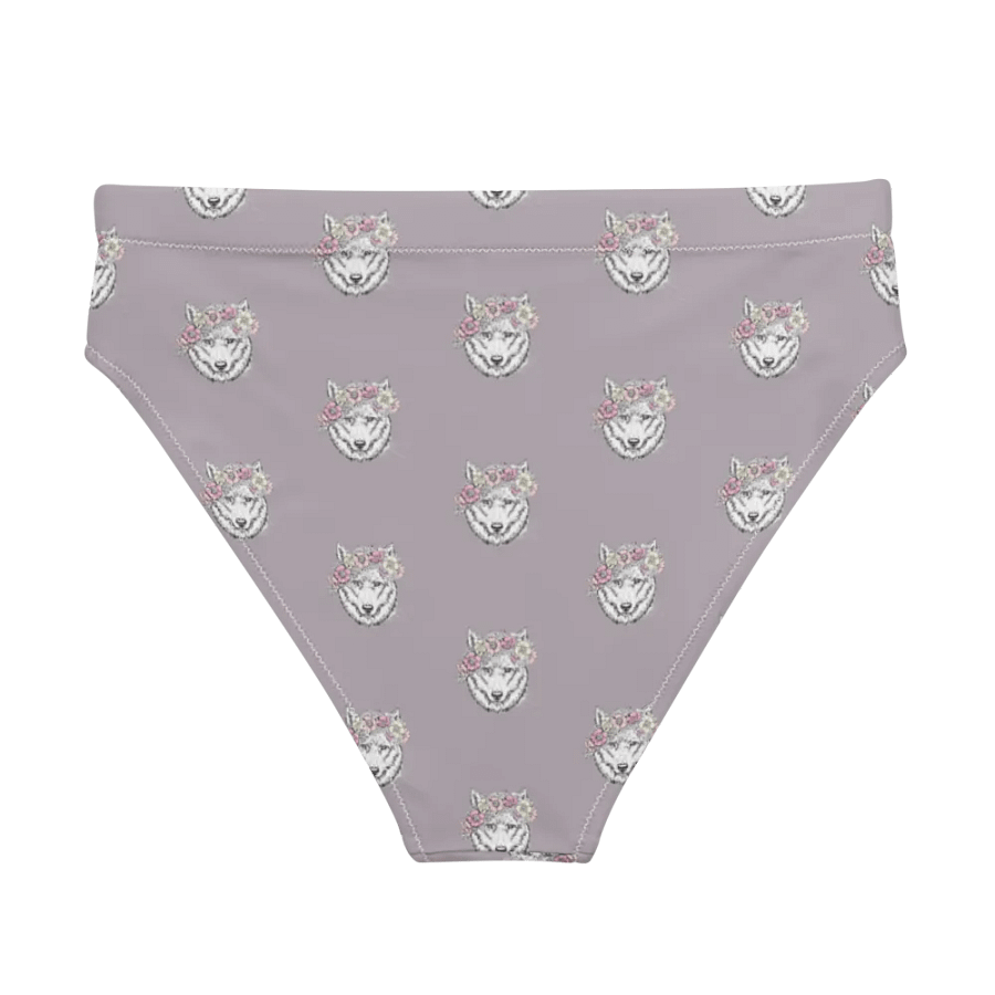 Floral Feline Fantasy High Waisted Bikini Bottoms product image (2)