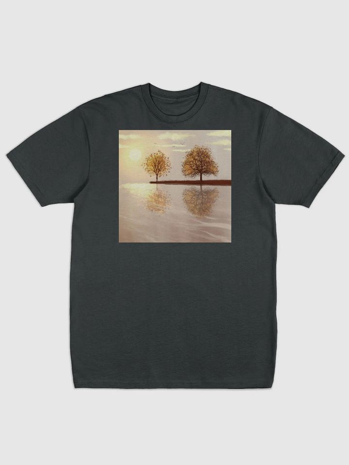 Men’s T-Shirt - Tree Diagram - Screen Printed Nature Themed Men’s/Unisex T-Shirt | Heather Gray product image (1)
