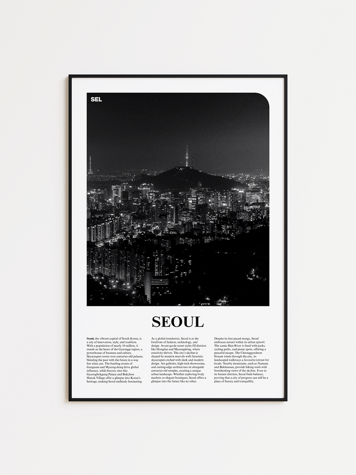 Seoul 01 Newspaper Poster product image (1)