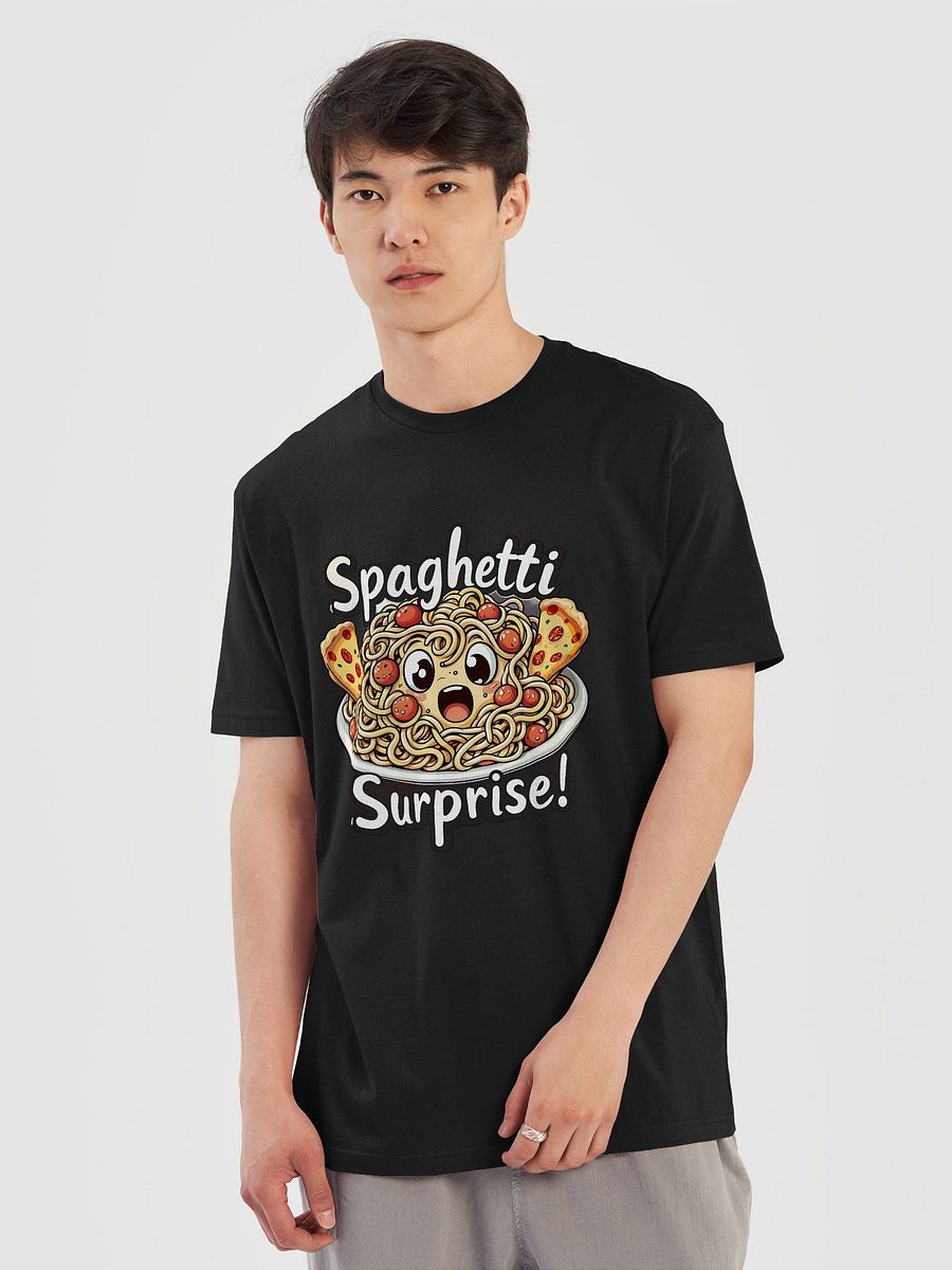 Quirky Spaghetti Face T-Shirt – Supersoft Funny Food Tee for Artistic Adults & Teens product image (1)