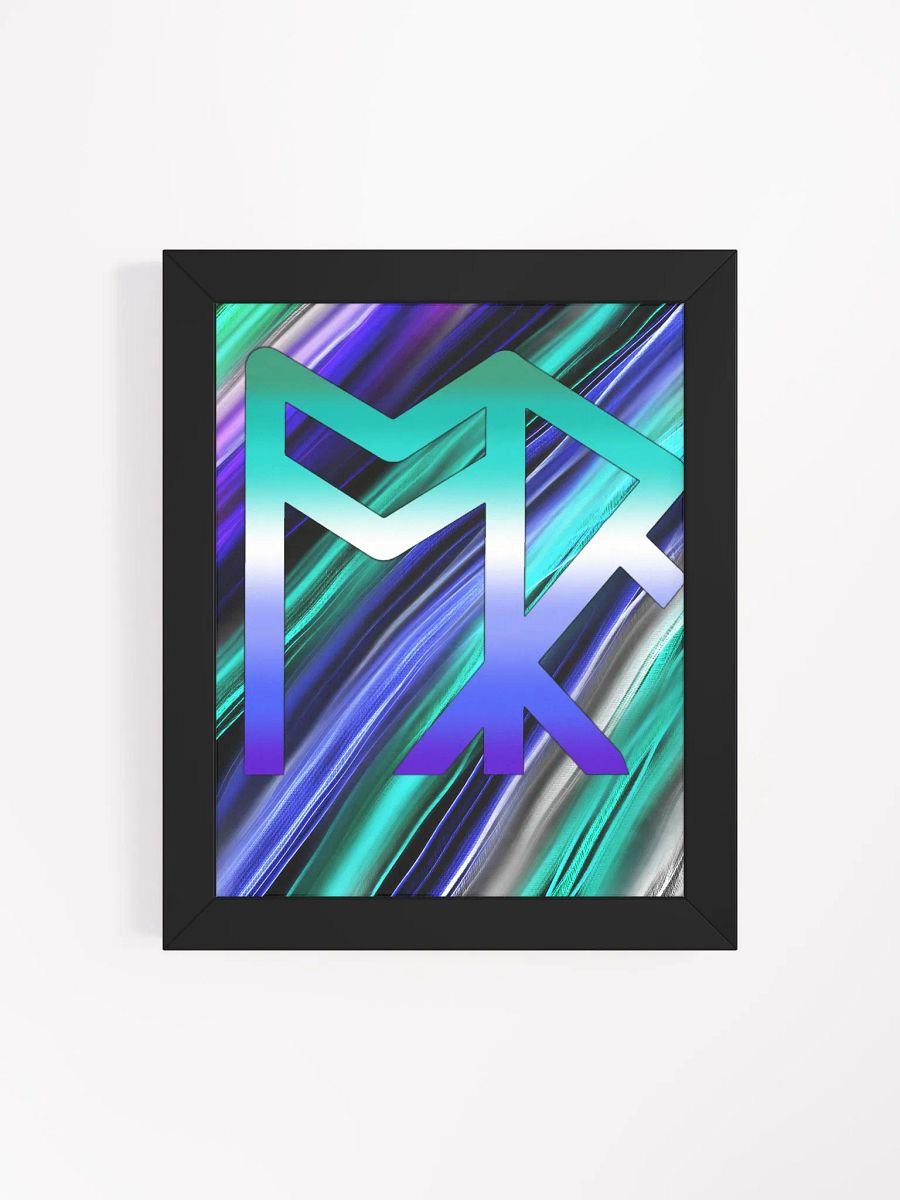 ToRk Rune Framed High-Quality Matte Poster (Gay Tones) product image (41)