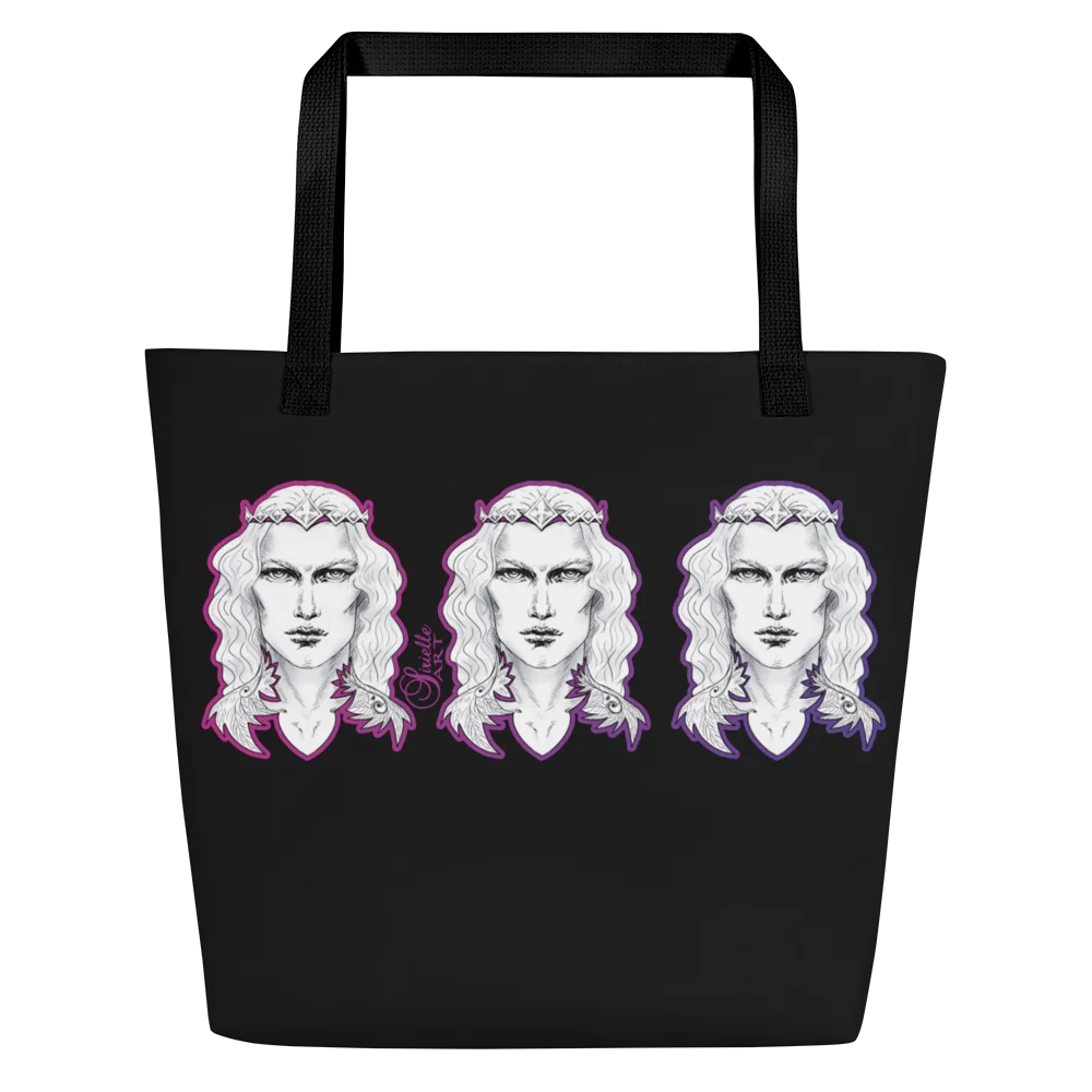 Prince Charming in Black All-Over Tote Bag product image (2)