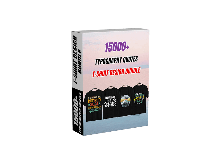 15000+Typography T-Shirt Design Bundle Instant Delivery On Mail product image (1)