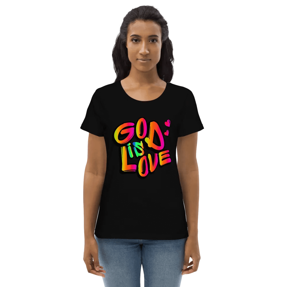 God Is Love- Christian Streetwear Fitted T-Shirt product image (3)