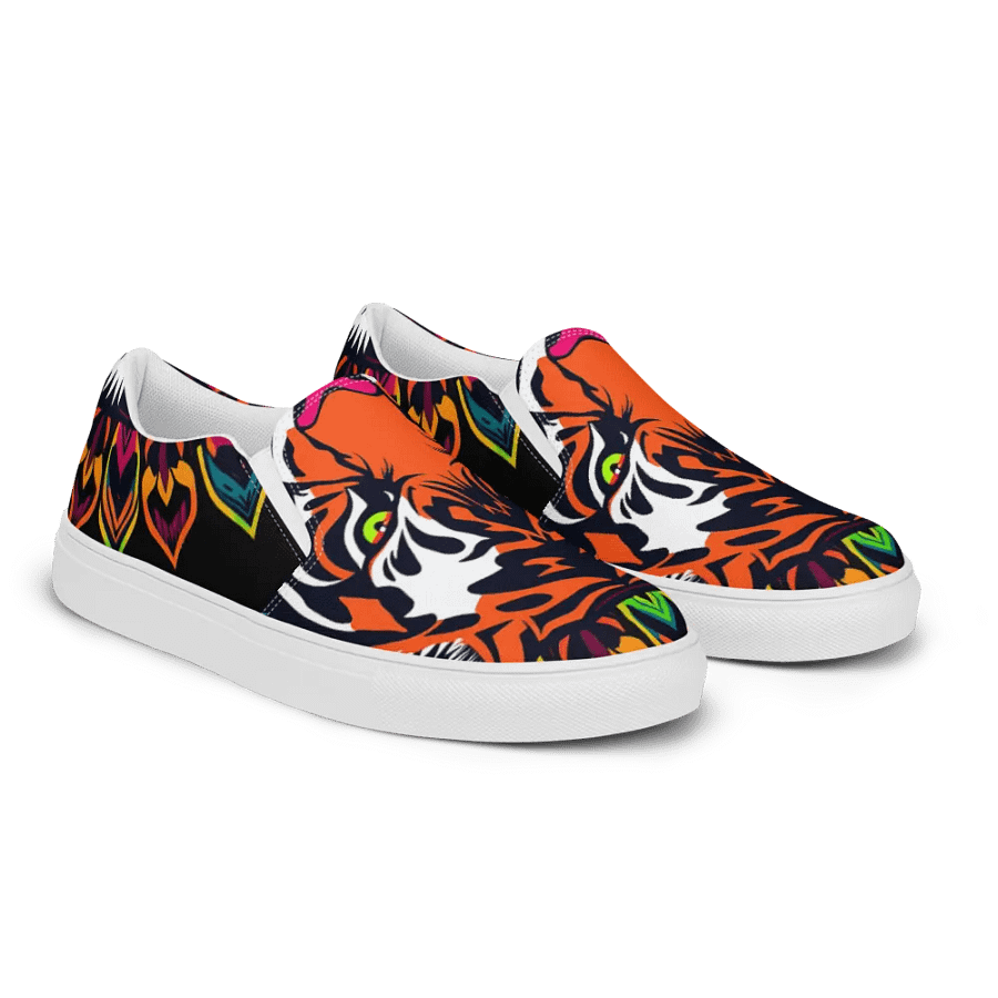 Mandala Tiger Women's Slip-On Shoes product image (3)