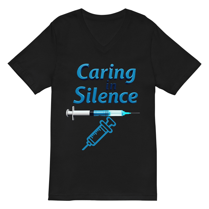 Silent Care Syringe V-Neck Tee product image (3)