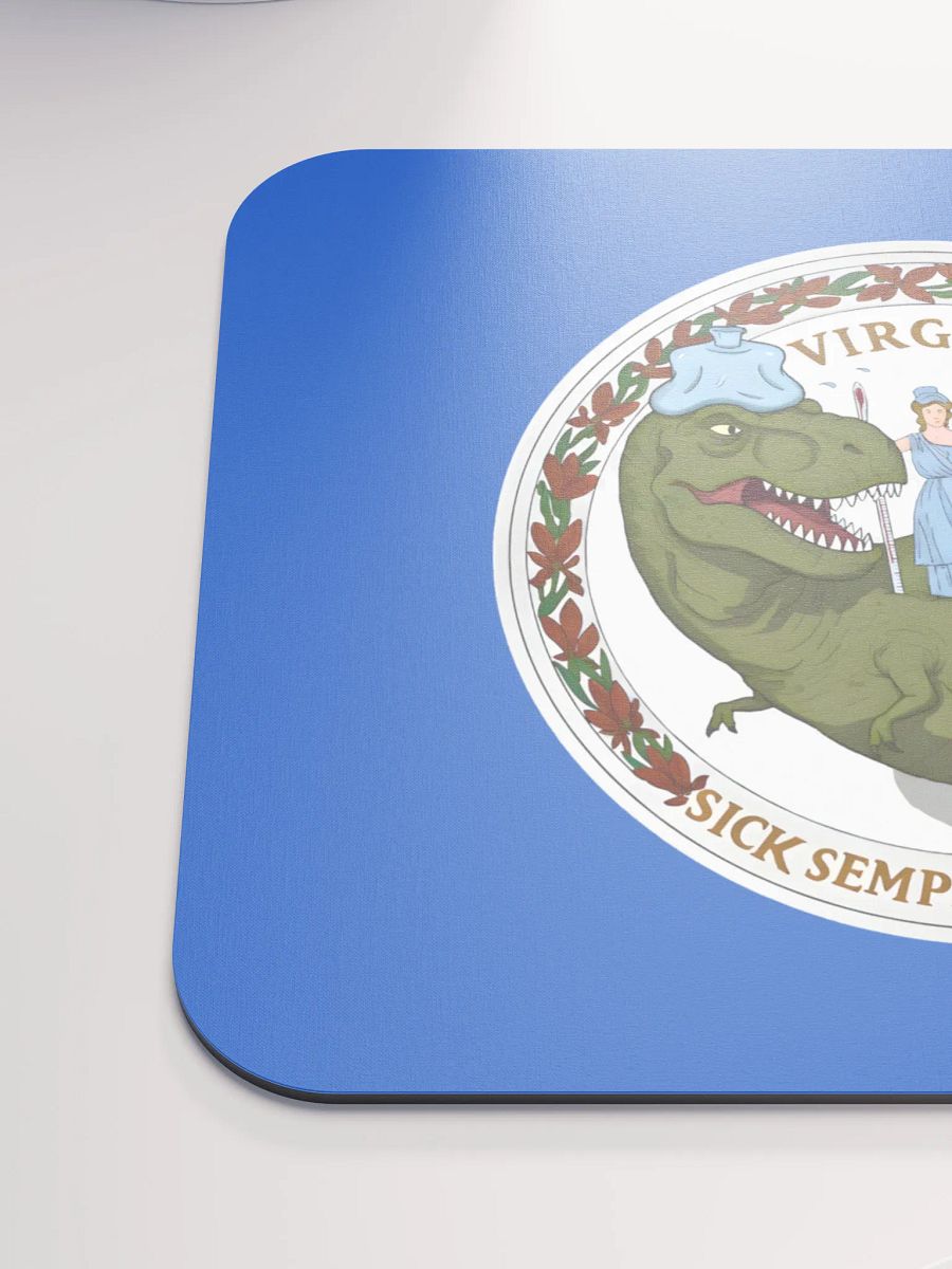 Virginia Flag - Sick Tyrannosaurus Rex Edition Mouse Pad product image (6)