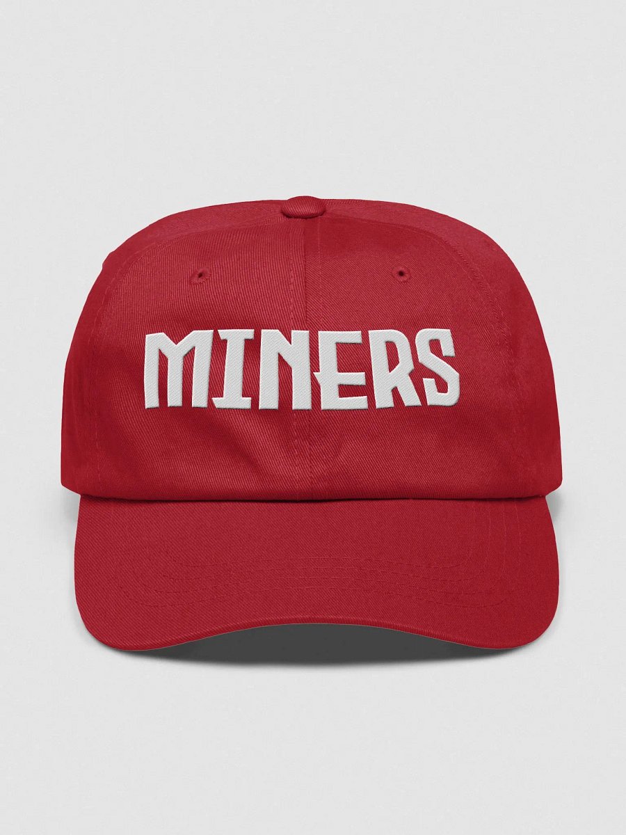 Miners White Letters Dad Hat product image (6)