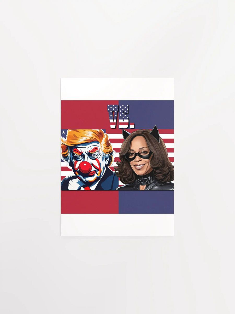 Joker Trump vs. Cat Harris: Illustrated Matte Poster product image (6)