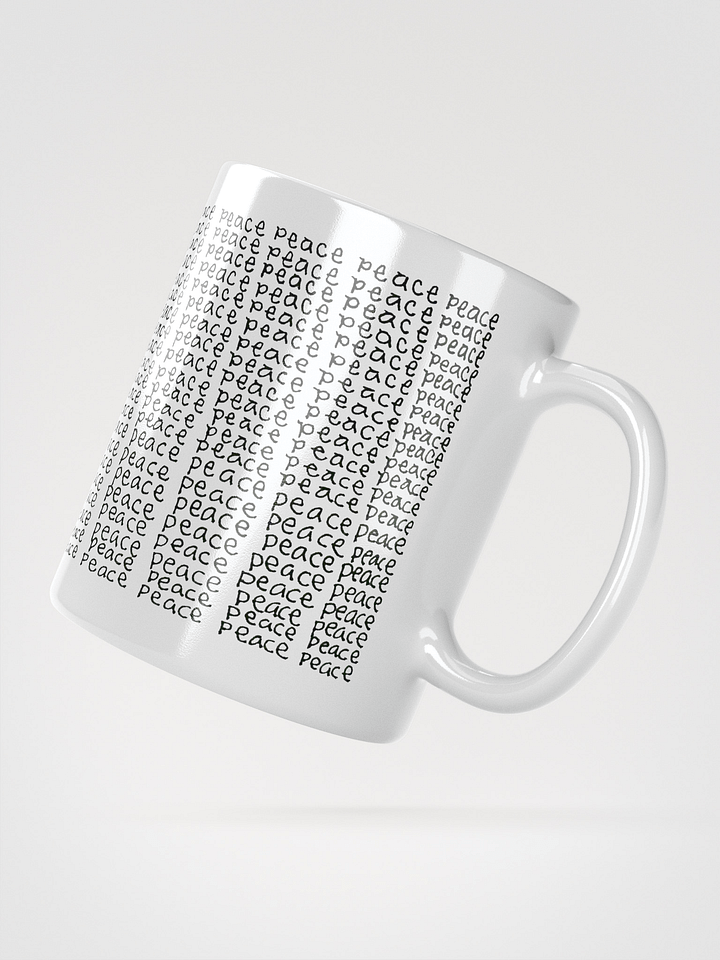 Peace 2 White Glossy Mug product image (2)
