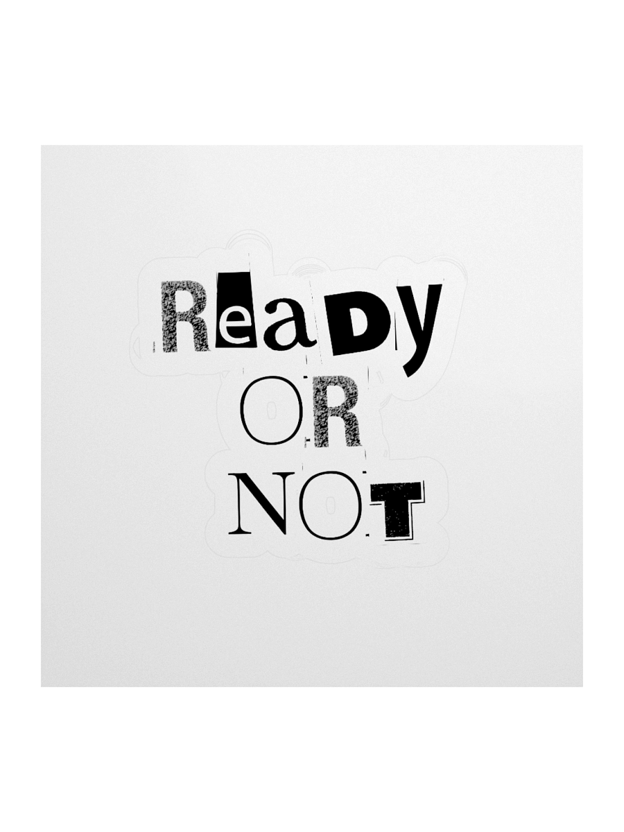 Ready or Not Stickers – Black Logo Edition product image (1)