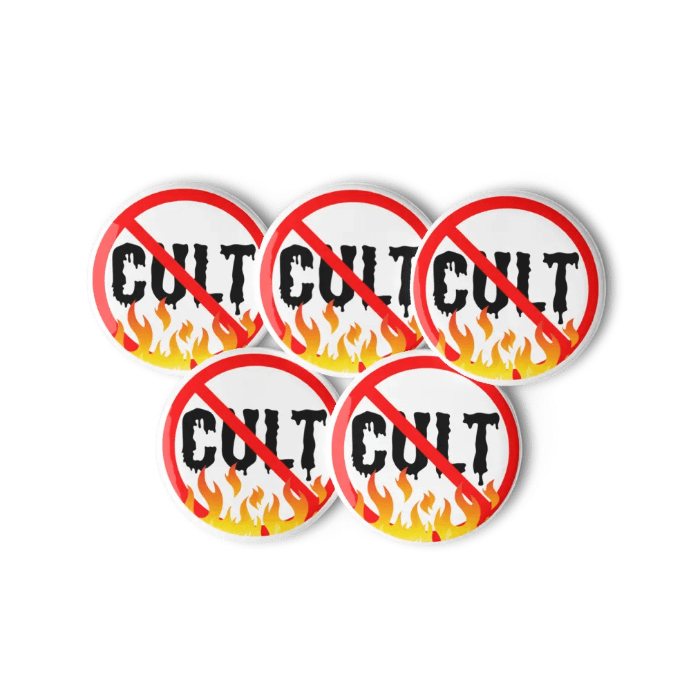 Anti-CULT pins - Lot of 5 product image (4)