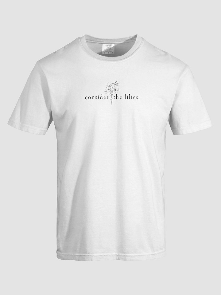 Consider the Lilies Black Print Tee product image (2)