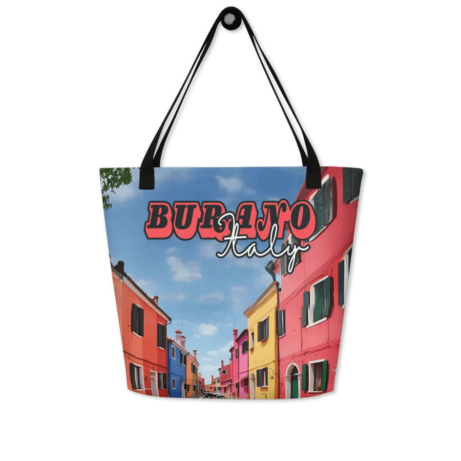 Burano Italy All Over Print Tote Bag product image (6)