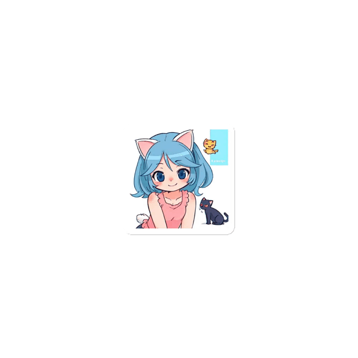 Whimsical Cat-Eared Anime Magnet Set product image (1)