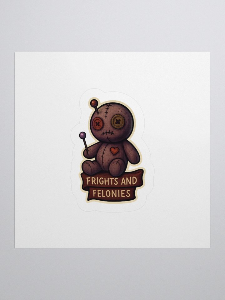 Voodoo Doll Frights Kiss Cut Stickers product image (1)