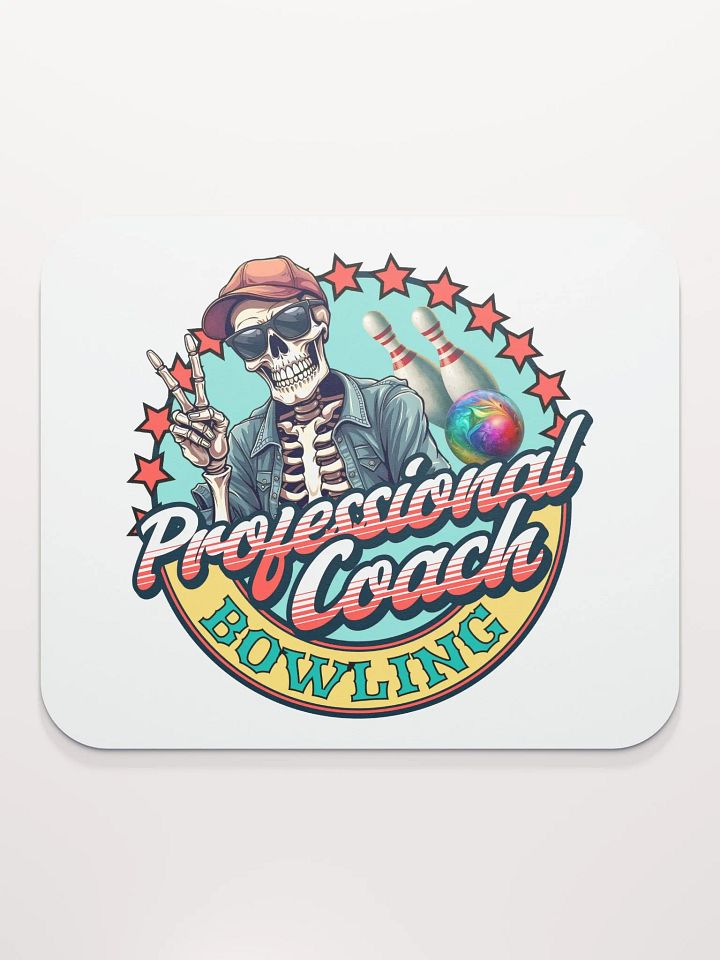 Professional Coach Bowling Skeleton Mouse Pad product image (2)