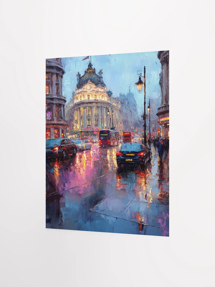Piccadilly Rain Matte Unframed Wall Art Paper Canvas product image (6)