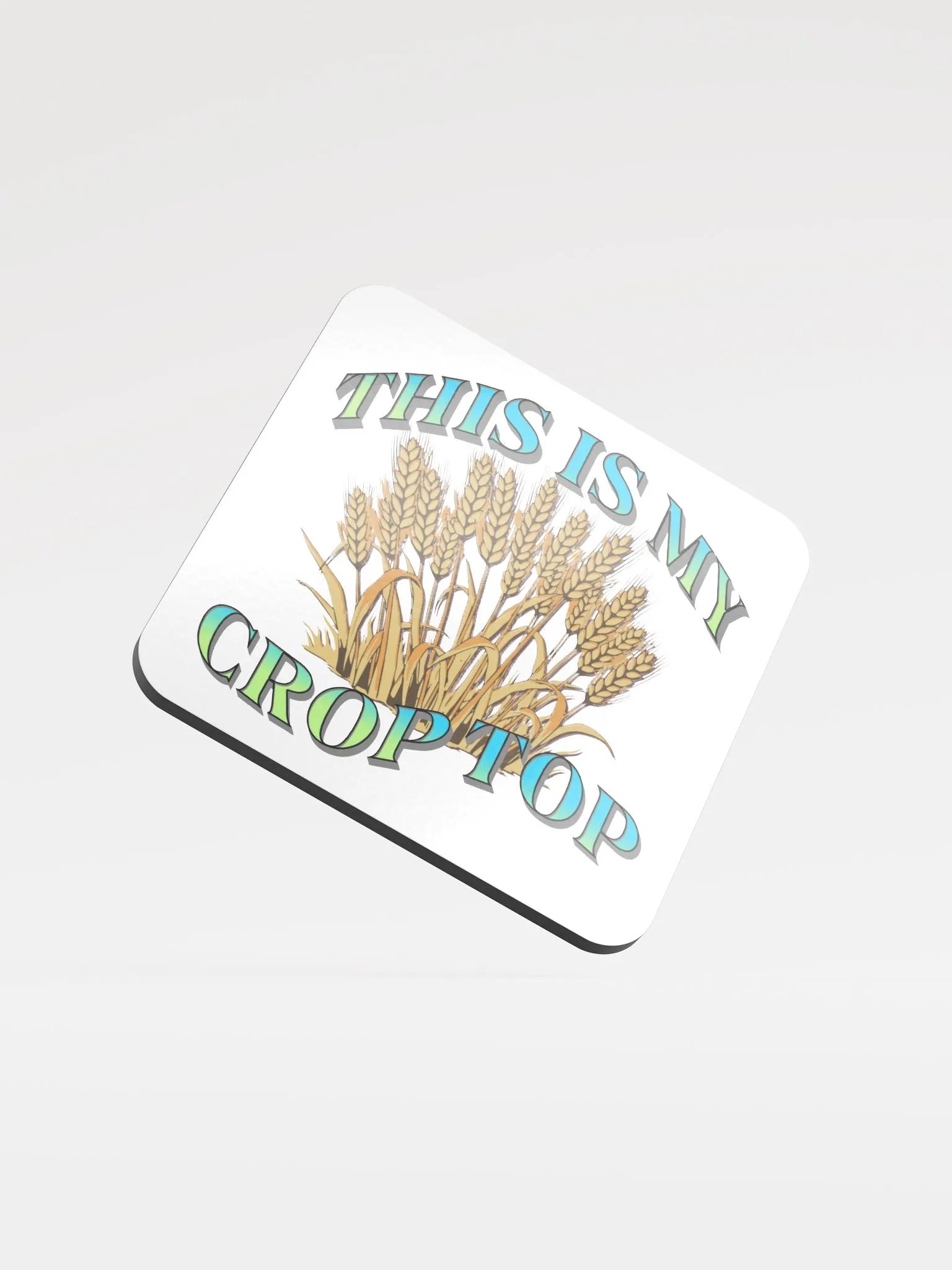 This Is My Crop Top Wheat Harvest Hues Cork Coaster Set product image (2)