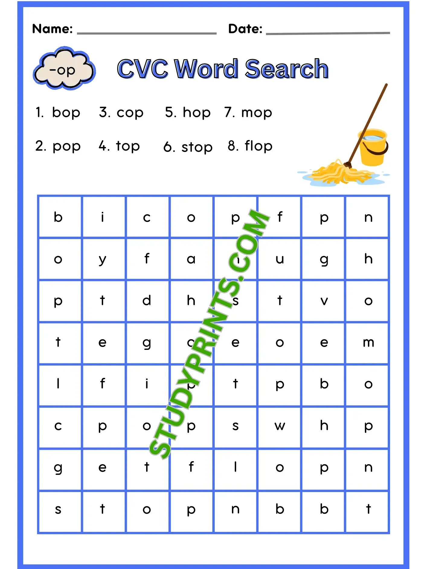 CVC Words Word Search Puzzle For Kids product image (2)