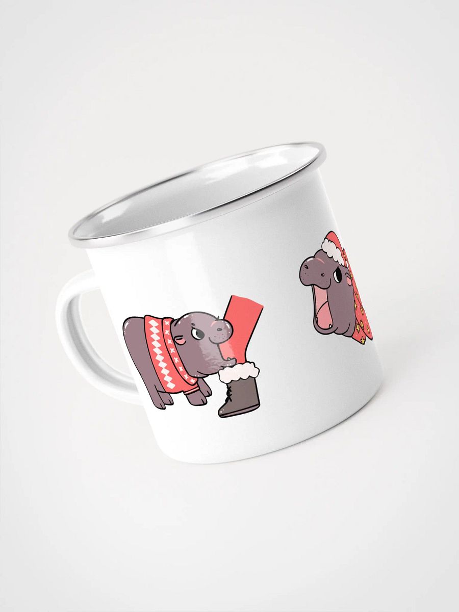MOODENG'S CHRISTMAS ENAMEL MUG product image (4)