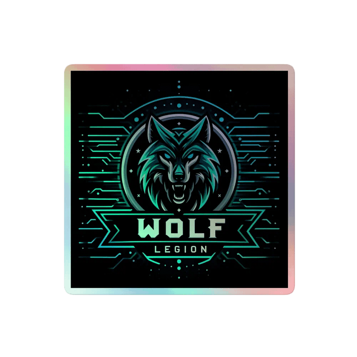 Wolf Legion Holographic Sticker Sheet product image (2)