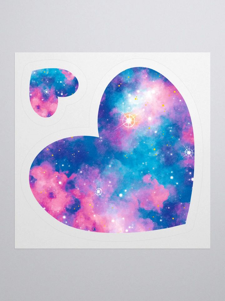 Cotton Candy Galaxy - Heart Sticker product image (1)