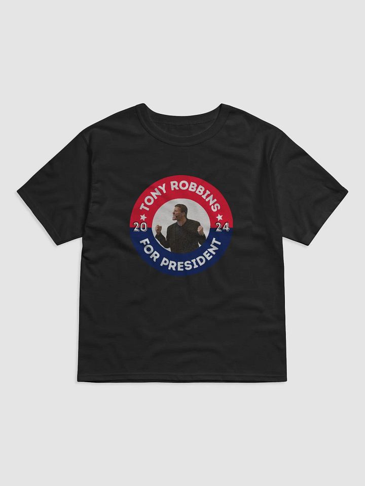 Tony Robbins for President 2024 Campaign Button Champion Relaxed-fit T-Shirt product image (1)