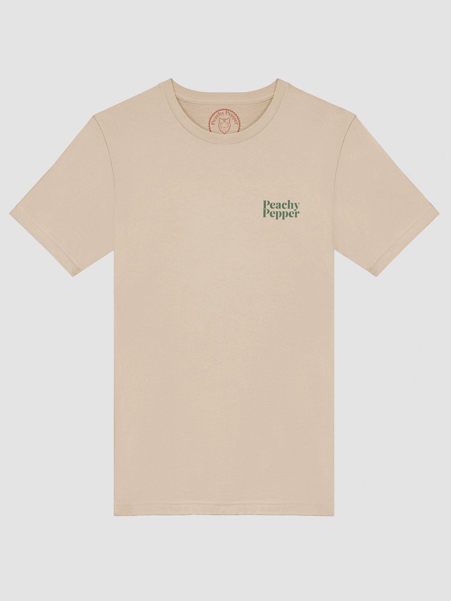 Retro Warped Green Peachy Pepper T-Shirt - Soft Earthy product image (5)